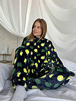 Уютная женская пижама на осень. Женская пижама Махра