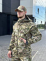 Костюм тактический soft shell мультикам, Зимний тактический костюм softshell multicam