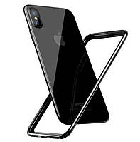 Бампер для iPhone X - Baseus Ultra Thin TPU для iPhone 10 - чорний