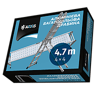 Драбина алюмінієва трансформер 4*4 4,7 MAX 150kg  ax-803