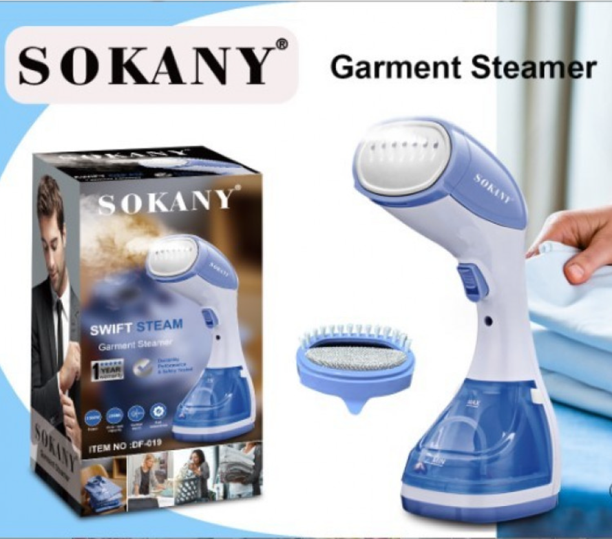 Ручний відпарювач вертикальний SOKANY DF-019 1500W/ Пароочисник для одягу, фото 1