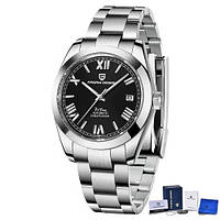 Механічний з автопідзаводом годинник для дайвінгу Pagani Design PD-1691 Silver-Black