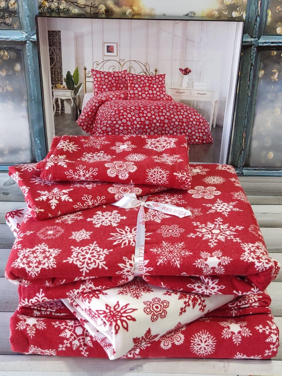 Байкова постільна білизна фланель сімейний розмір Belizza Home 016, фото 1