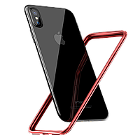 Бампер для iPhone X - Baseus Ultra Thin TPU для iPhone 10 - червоний