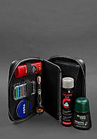 Чоловіча косметичка-несесер для дорожнього приладдя з натуральної шкіри Краст