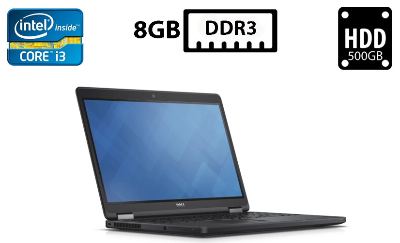 Ноутбук Dell Latitude E5250/12.5”TN 1366x768/Core i3-5010U 2.10GHz/8GB DDR3/HDD 500GB/Intel HD Graphics Б/В