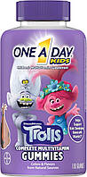 One-A-Day, Trolls, Мультивитаминные жевательные конфеты для детей, 180 шт.
