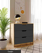 Комод  в дитячу кімнату Teenager  корпус тахо/графіт Viorina-Deko