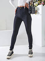 Стильні жіночі джинси-легінси кольору графіт, жіночі джинсові легінси, джегінси