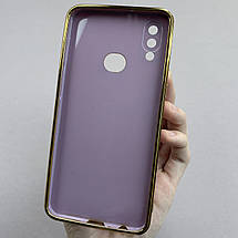 Чохол для Samsung Galaxy A10s глянцевий із золотою окантовкою чохол на телефон самсунг а10с чорничний h7y, фото 3