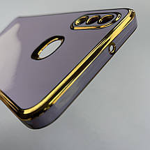 Чохол для Samsung Galaxy A10s глянцевий із золотою окантовкою чохол на телефон самсунг а10с чорничний h7y, фото 6