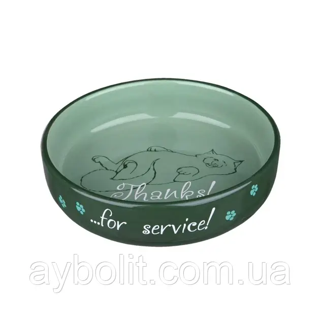 Миска Trixie для котів коротконосих порід керамічна 15см 0.3л арт.24795 (4011905247953), фото 1