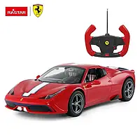 Машинка на радиоуправлении Rastar 74560 Автомобиль Ferrari 458 Vermelho Scale / RC / RTR / 1:14 / подсветка /