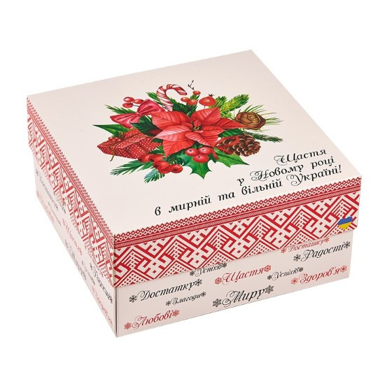 Солодкий новорічний подарунок VIP №65, 1000 г. замовлення від 7 шт.