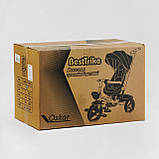 Триколісний велосипед коляска BestTrike Oscar 6390 — 65-701 з поворотним сидінням, прогумованими PU колесами, фото 2