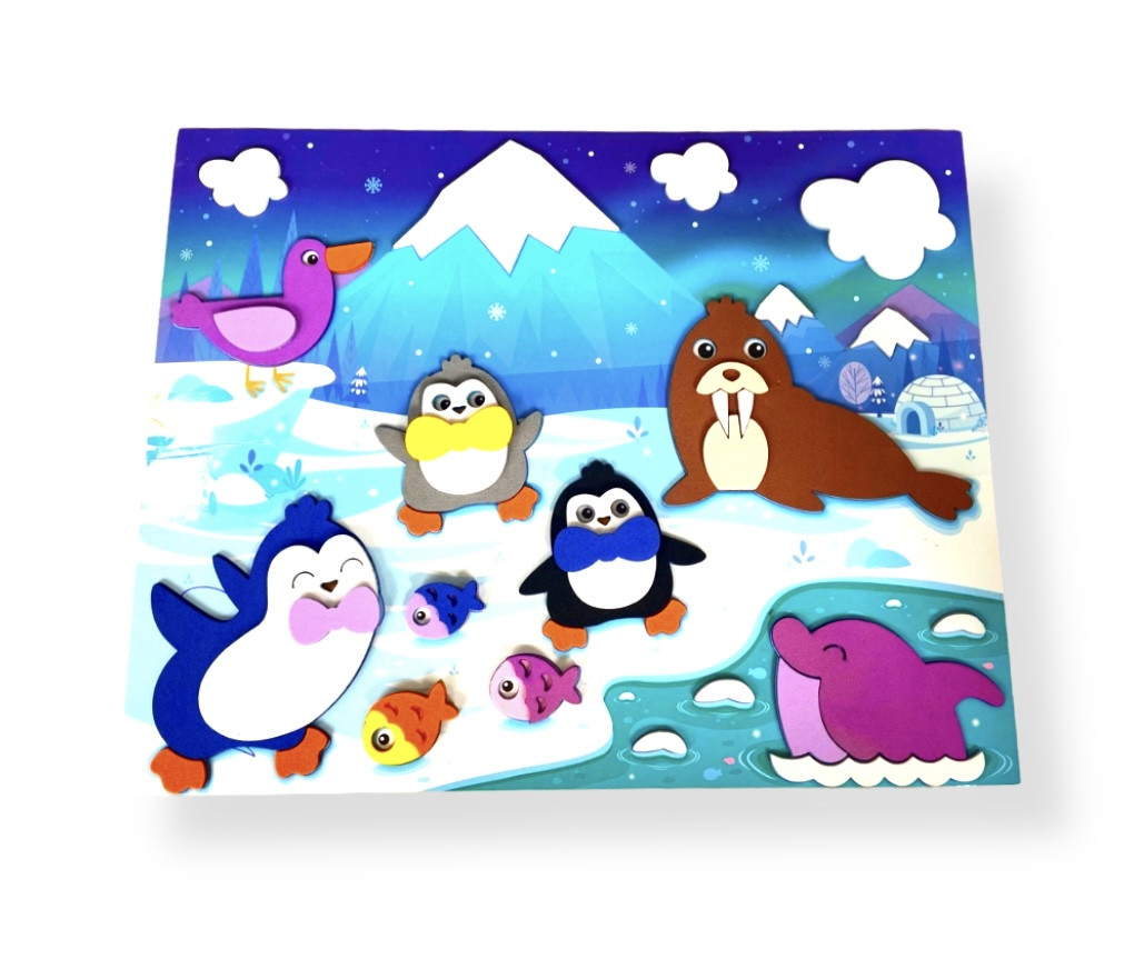 М’яка аплікація “Пінгвіни”, фото 1