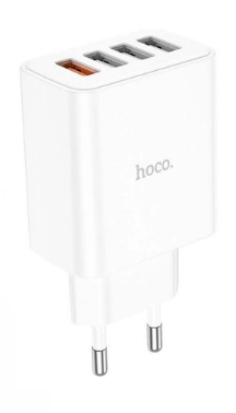 Зарядний пристрій Hoco №C102A швидка зарядка 3USB 18W 2.1A + 1USB Lightning 3.0A 28,5W white(13)