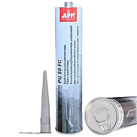 Поліуретановий швидкосохнучий клей-герметик сірий APP PU 50 Fast Cure 310мл