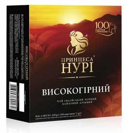 Чай Принцеса Нурі високогірний 100 пакетиків картон