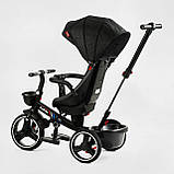 Триколісний велосипед коляска BestTrike Oscar 6390 — 65-701 з поворотним сидінням, прогумованими PU колесами, фото 7