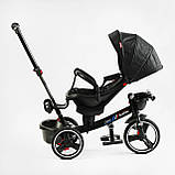 Триколісний велосипед коляска BestTrike Oscar 6390 — 65-701 з поворотним сидінням, прогумованими PU колесами, фото 3