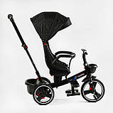 Триколісний велосипед коляска BestTrike Oscar 6390 — 65-701 з поворотним сидінням, прогумованими PU колесами, фото 5