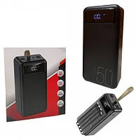 Power Bank повербанк TORIMA TRM-1050 50000 mAh з ліхтариком чорний