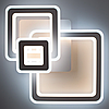 Керована світлодіодна люстра Luminaria TRIPLEX SQUARE 124W S з пультом ДУ 600/600 WHITE/WHITE 220V IP44, фото 3