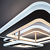 Керована світлодіодна люстра Luminaria TRIPLEX SQUARE 124W S з пультом ДУ 600/600 WHITE/WHITE 220V IP44, фото 10