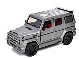 Металева машинка Mercedes-benz G65 Гелендваген (Гелік) 1:24 світло, звук, AP-1708, фото 2