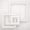Керована світлодіодна люстра Luminaria TRIPLEX SQUARE 124W S з пультом ДУ 600/600 WHITE/WHITE 220V IP44, фото 5