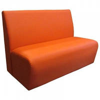 Зручний диван для зони очікування офісні дивани для дому Терра 2 помаранчевий від виробника