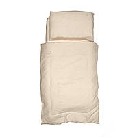 Сменная постель в кроватку новорожденного Twins Muslin, beige, 3 элемента, 120х60 см., бежевая