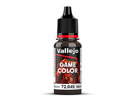 Обвуглений коричневий. Фарба водорозчинна акрилова 17 мл. VALLEJO Game Color 72045