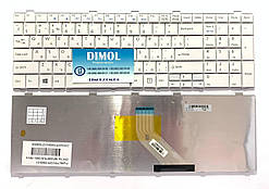 Оригінальна клавіатура для Fujitsu-Siemens LifeBook A530, A531, AH512, AH530, AH531, NH751 series, ru, white