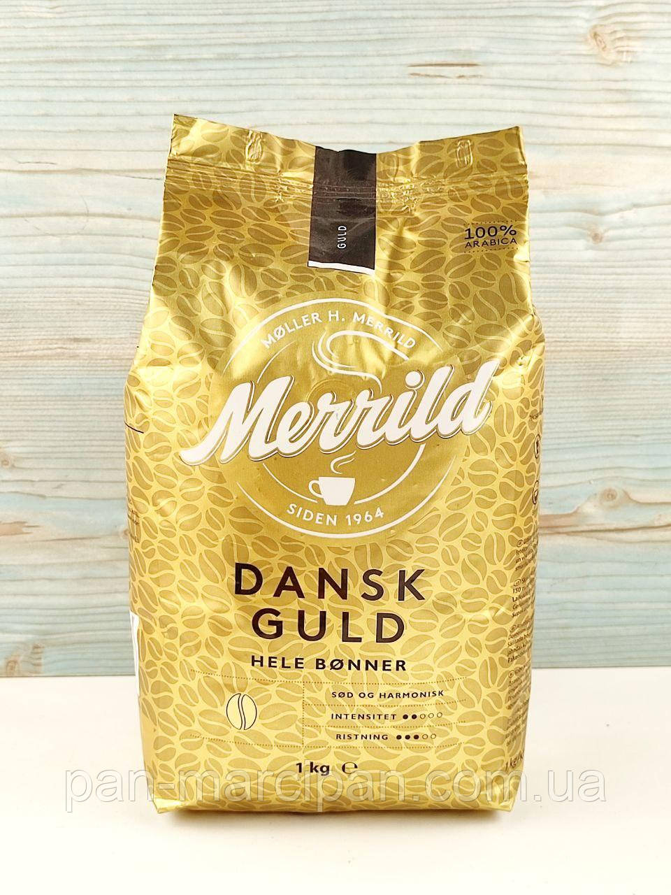 Кава зернова Merrild Dansk Guld 1 кг Італія, фото 1