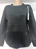Женский польский свитер 50-52 размера с карманами спереди