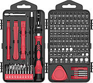 Професійний набір 138 в 1. Прецизійні викрутки + інструменти для точних робіт та ремонту електроніки - RED, фото 2