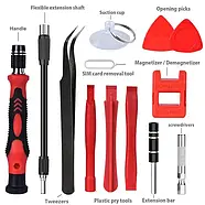 Професійний набір 138 в 1. Прецизійні викрутки + інструменти для точних робіт та ремонту електроніки - RED, фото 3