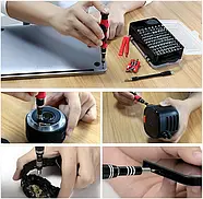 Професійний набір 138 в 1. Прецизійні викрутки + інструменти для точних робіт та ремонту електроніки - RED, фото 8