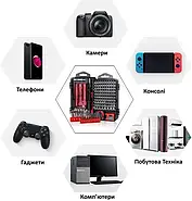 Професійний набір 138 в 1. Прецизійні викрутки + інструменти для точних робіт та ремонту електроніки - RED, фото 10