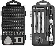 Професійний набір 115 в 1. Прецизійні викрутки + інструменти для точних робіт та ремонту електроніки - GREY, фото 3