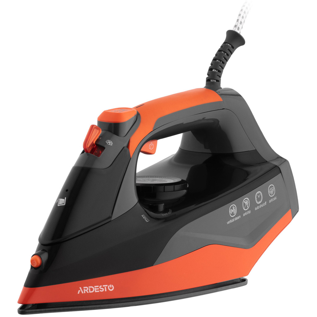 Праска Ardesto IR-C2233-GR / 2200Вт / 340 мл/ регулюв. пару/ пар. удар/ антикальцинація/ антикапля / автовідключення/ керам.под /