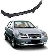Дефлектор капота на Geely CK 2005-2011 AV-Tuning. Мухобійка на Geely CK