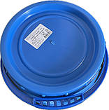 Бідон 10 л харчовий тришаровий Ø26,5*27,8 см синій (ручка дуга), фото 5