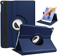 Кожаный чехол книжка 360 на Apple iPad 10.2 (2021 / 2020 / 2019) синий