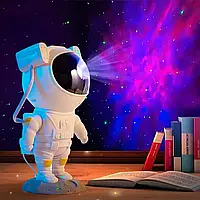 Ночник проектор звездное небо в форме астронавта, настольная лампа с пультом управления, игрушка Led ночник