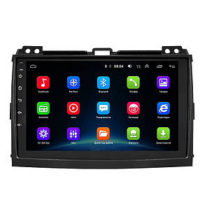 Штатна автомобільна магнітола 9" Lesko для Toyota Land Cruiser Prado (2002-2007г.) пам'ять 2/32 Гб GPS Android, фото 2