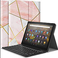 Чехол MoKo для клавиатуры подходит для совершенно новых планшетов Kindle Fire HD 10 и 10