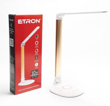 Світлодіодний настільний світильник , TM ETRON 1-EDL-425  8W White-silver